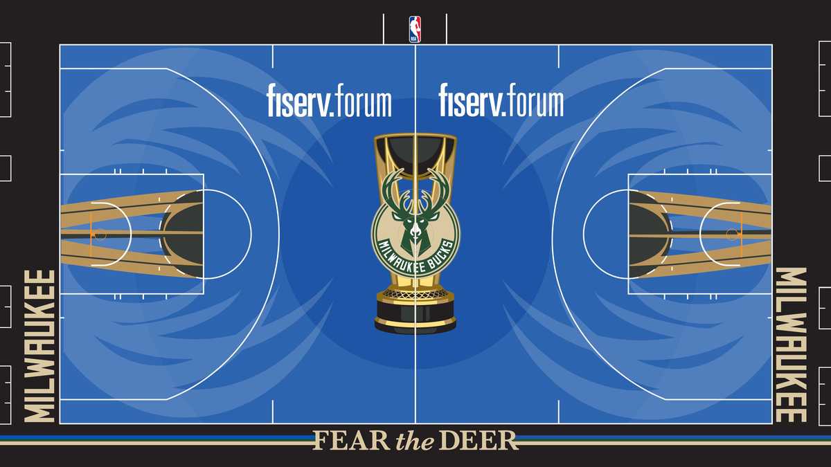 2024 NBA Cup court revealed for Milwaukee Bucks