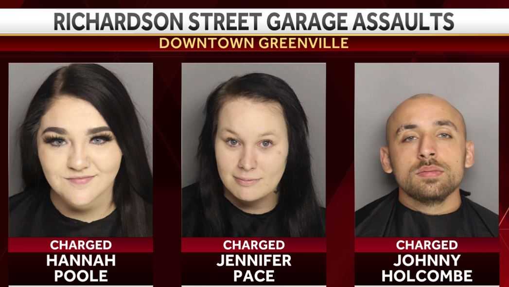 Women, man arrested after assaults in parking garage