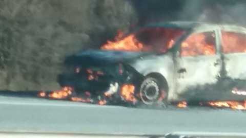 Gardiner car fire
