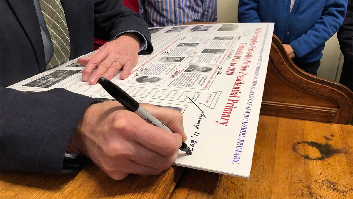 It's official NH primary will be held Feb. 11, 2020