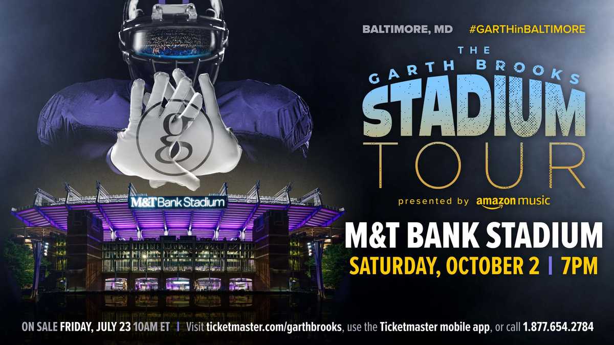 Garth Brooks concert planned for M&T Bank Stadium in Baltimore﻿