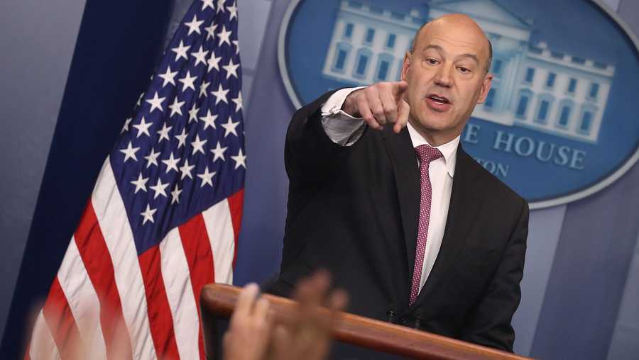 Gary Cohn, White House Economic Advisor, briefs reporters at the White House in January. 