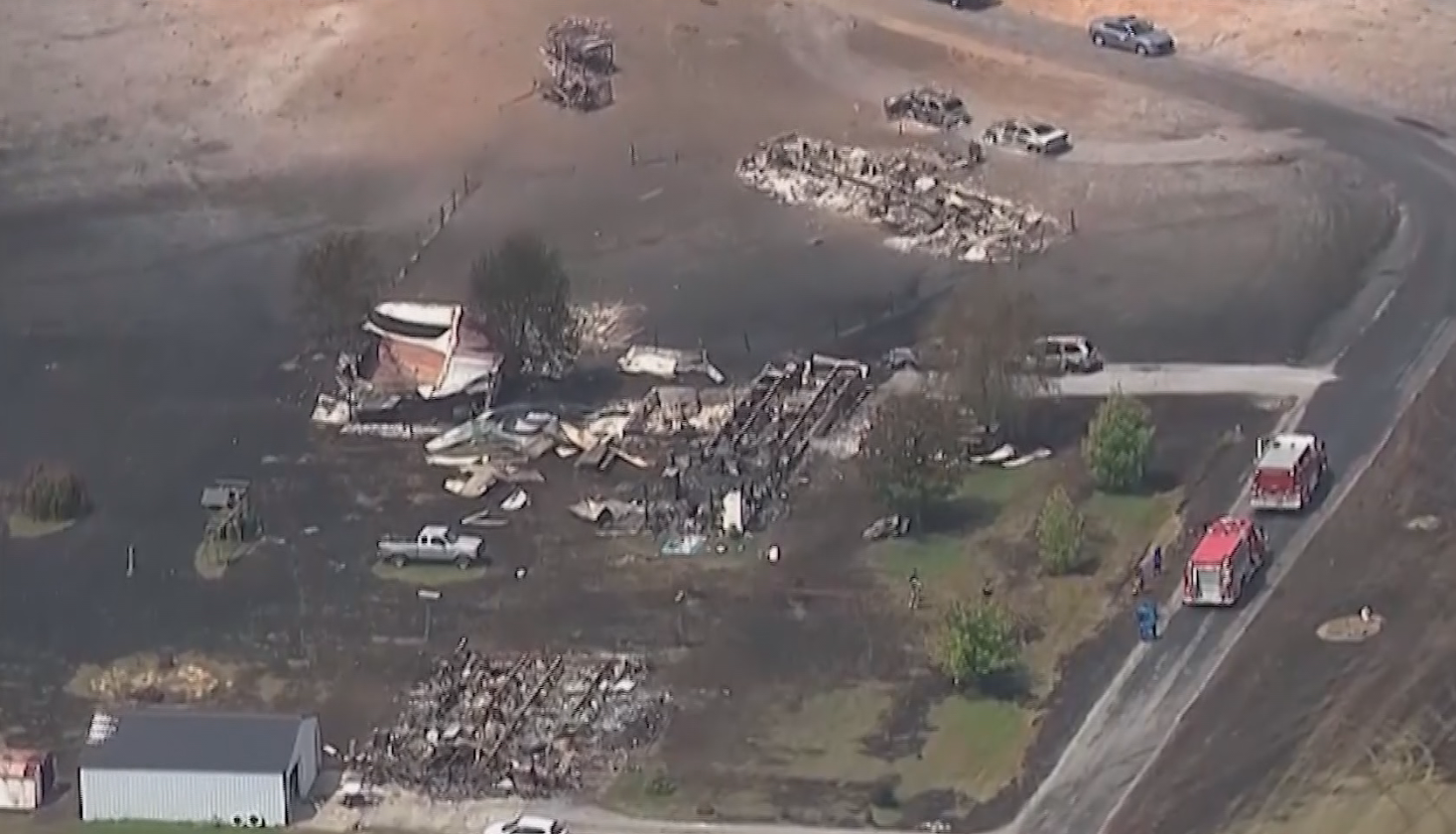 Deputy Rescues Two As Fire Rages From Massive Gas Line Explosion