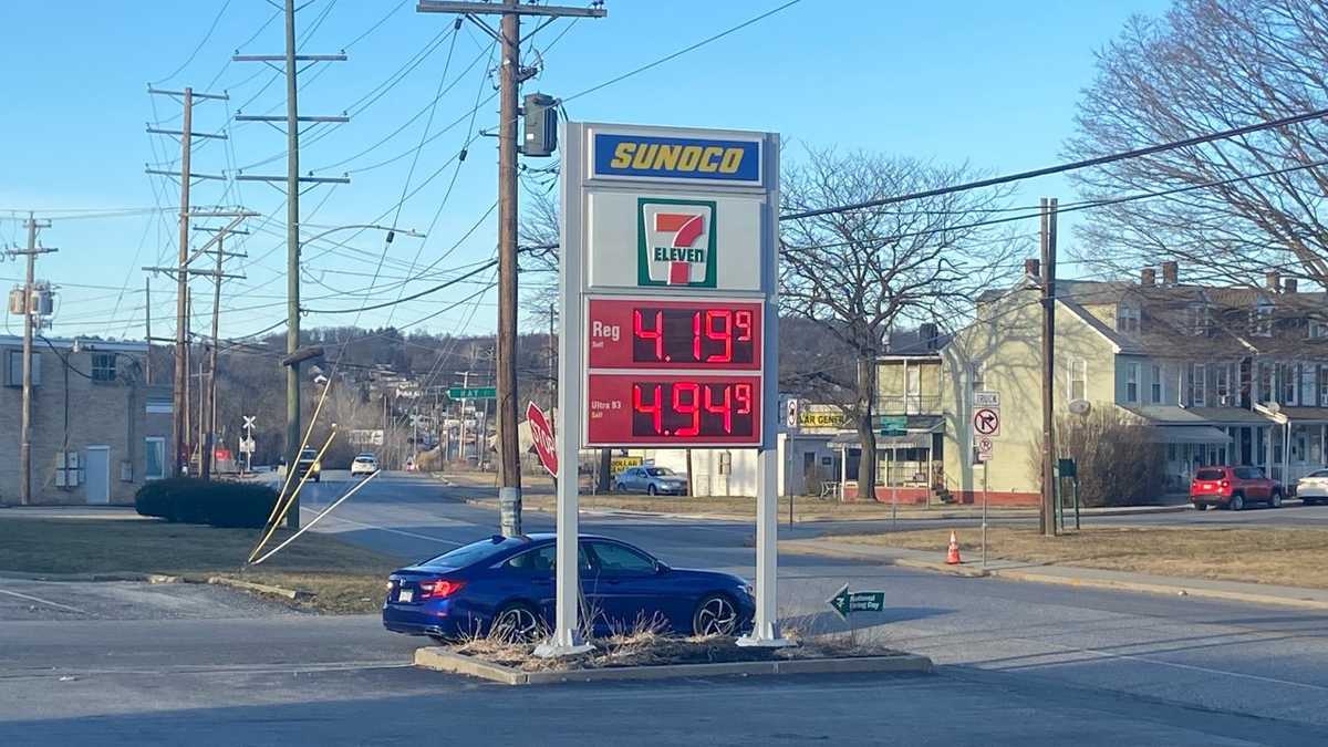 Gas prices increasing in central Pennsylvania