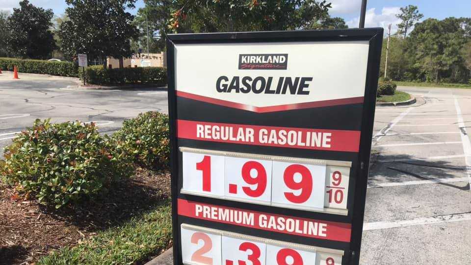 Central Florida gas prices dip under $2