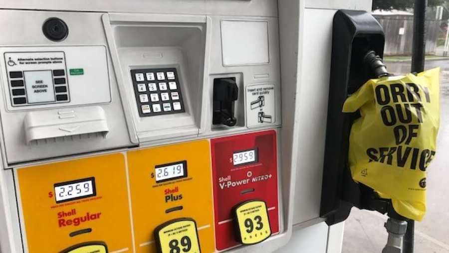 A Shell gas station in Houston was out of gasoline Friday, Sept. 1, 2017.