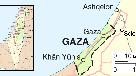 Gaza strip map