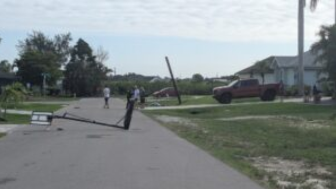 Semitruck hit-and-run causes destruction in Cape Coral.