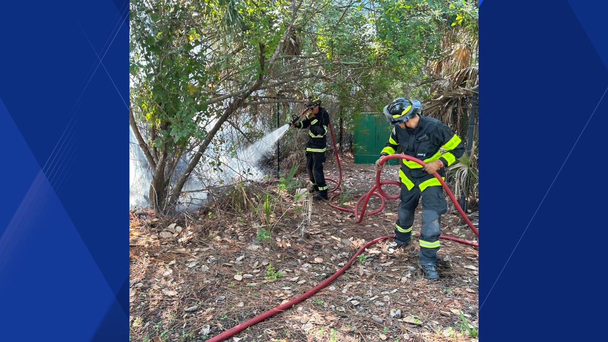 Firefighters quickly contain brush fire in Naples Tuesday afternoon