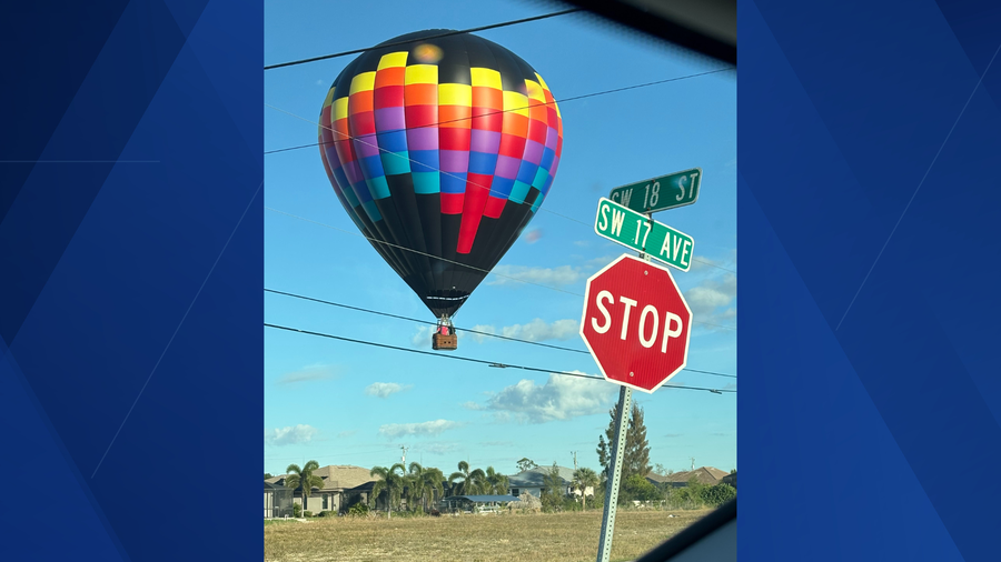Hot air balloon spotted floating over Cape Coral in rare sighting Thursday morning