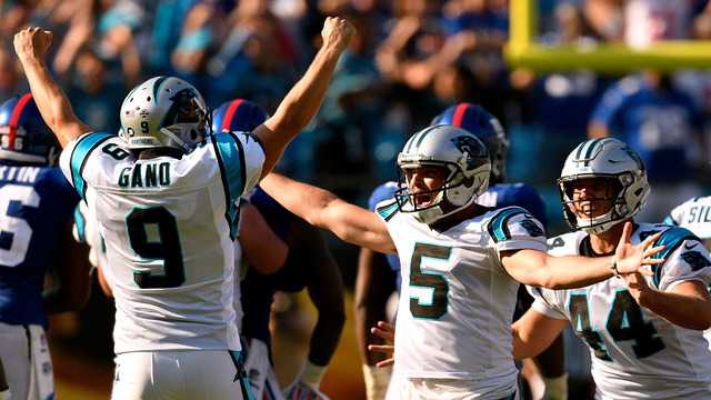 Gano's 63-yard field goal lifts Panthers over Giants