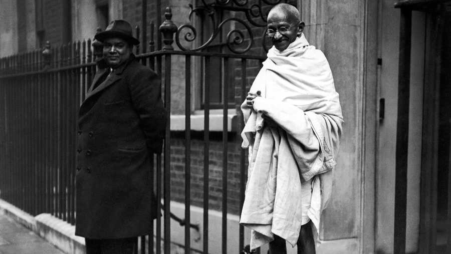 Mahatma Gandhi in London in 1931