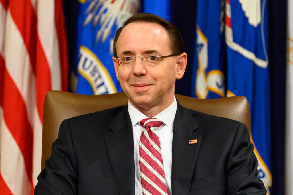 Deputy AG Rod Rosenstein Submits Resignation Letter To White House