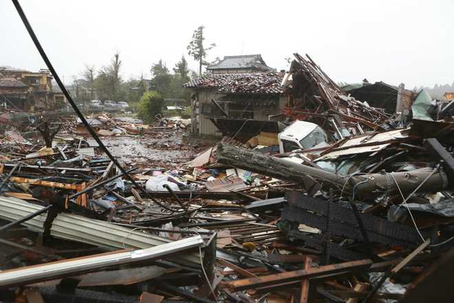 This&#x20;view&#x20;shows&#x20;damaged&#x20;homes&#x20;caused&#x20;by&#x20;strong&#x20;wind&#x20;brought&#x20;by&#x20;Typhoon&#x20;Hagibis&#x20;in&#x20;Ichihara,&#x20;Chiba&#x20;prefecture&#x20;on&#x20;Oct.&#x20;12,&#x20;2019.&#x20;Powerful&#x20;Typhoon&#x20;Hagibis&#x20;on&#x20;Oct.&#x20;12&#x20;claimed&#x20;its&#x20;first&#x20;victim&#x20;even&#x20;before&#x20;making&#x20;landfall,&#x20;as&#x20;potentially&#x20;record-breaking&#x20;rains&#x20;and&#x20;high&#x20;winds&#x20;sparked&#x20;evacuation&#x20;orders&#x20;for&#x20;more&#x20;than&#x20;a&#x20;million&#x20;people.&#x00A0;