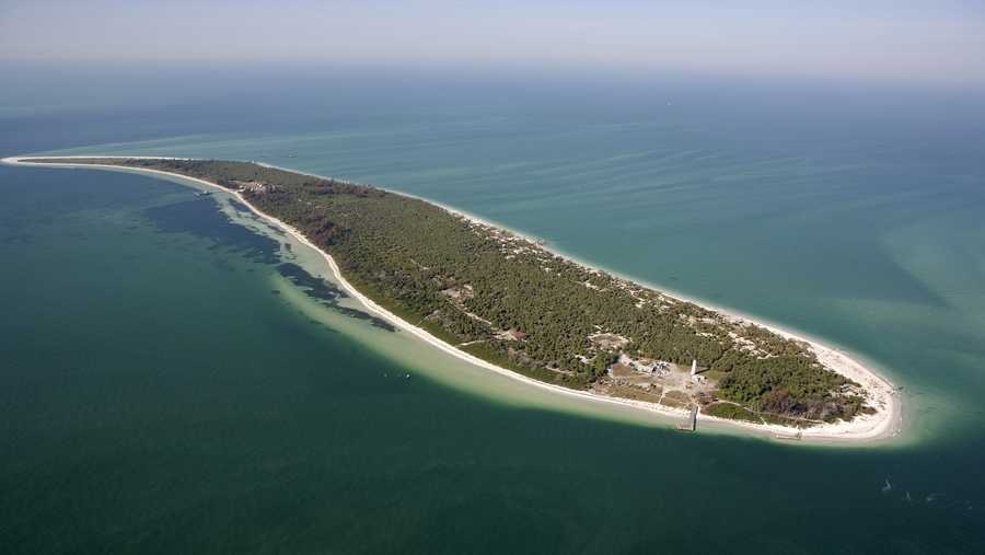 aerial photo of egmont key, florida