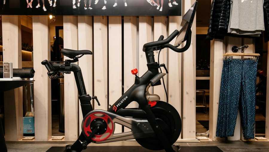 NEW YORK, NY - DECEMBER 04: A Peloton stationary bike sits on display at one of the fitness company&apos;s studios on December 4, 2019 in New York City. Peloton and its model of on-demand video cycling classes has come under fire after the release of a new commercial that has been criticized by some as sexist and classist. (Photo by Scott Heins/Getty Images)