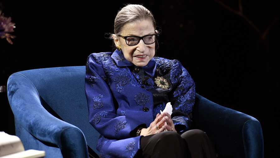 Justice Ruth Bader Ginsburg speaks onstage at the Fourth Annual Berggruen Prize Gala celebrating 2019 Laureate Supreme Court Justice Ruth Bader Ginsburg In New York City on Dec. 16, 2019 in New York City.