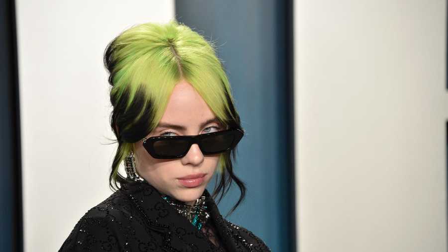 Billie Eilish attends the 2020 Vanity Fair Oscar Party hosted by Radhika Jones at Wallis Annenberg Center for the Performing Arts on Feb. 9, 2020 in Beverly Hills, California.