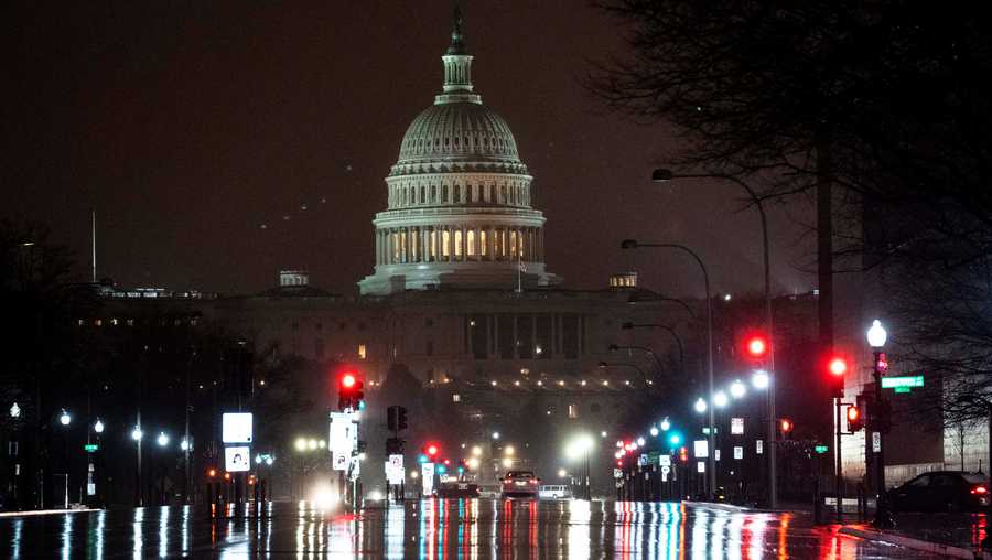 Photo taken on Jan. 1, 2021 shows the U.S. Capitol Hill building in Washington, D.C.