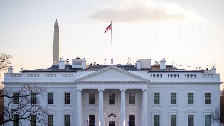 Photo shows the White House in Washington on Jan. 20, 2021.
