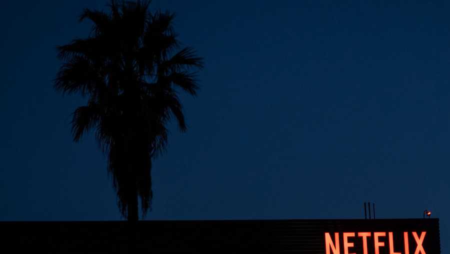 The Netflix logo sign is seen on top ot it&apos;s office building on February 4, 2021 in Hollywood, California. (Photo by VALERIE MACON / AFP) (Photo by VALERIE MACON/AFP via Getty Images)