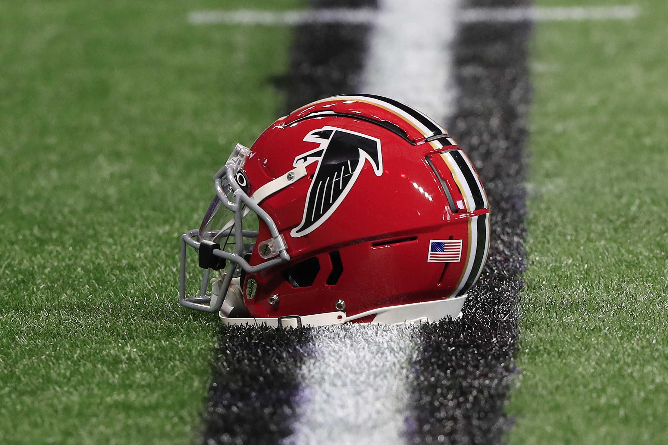 Atlanta Falcons throwback red helmets against Saints