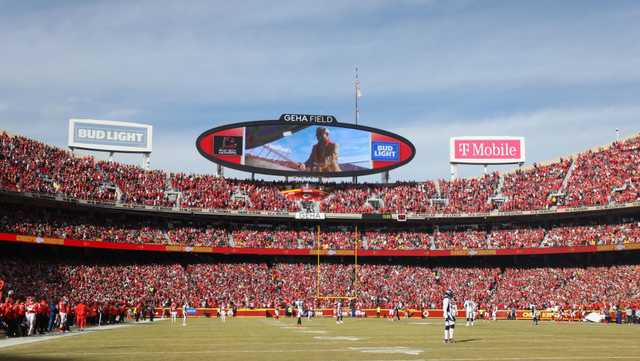 Arrowhead Stadium as the NFL's 2nd best atmosphere, according to Seatgeek