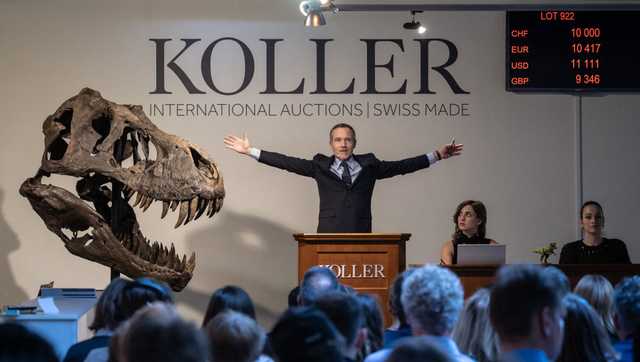 Tyrannosaurus rex skeleton sells for $5.3M at Swiss auction - Vimarsana News