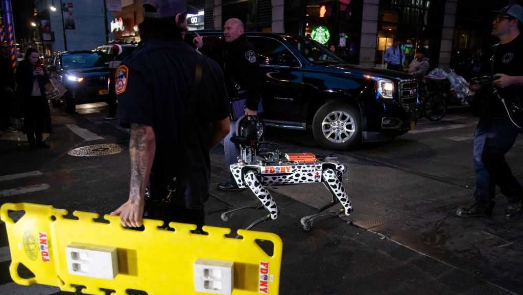 Robot dog , tech helped with NYC parking garage collapse response
