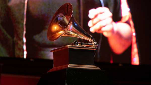 A view of a Grammy statue during a performance at the Chicago Chapter 60th Anniversary Concert at Millennium Park on September 16, 2021 in Chicago, Illinois.