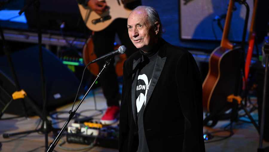 Singer Michael Nesmith of The Monkees performs onstage during The Monkees Farewell tour at Atlanta Symphony Hall on October 08, 2021 in Atlanta, Georgia. (Photo by Paras Griffin/Getty Images)