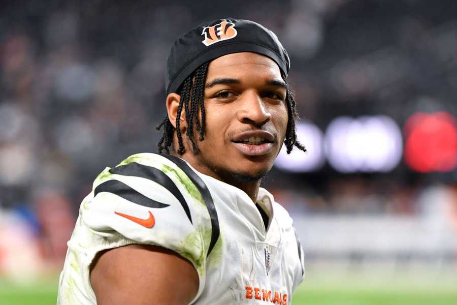 Trent Taylor celebrates with Ja'Marr Chase of the Cincinnati Bengals  News Photo - Getty Images