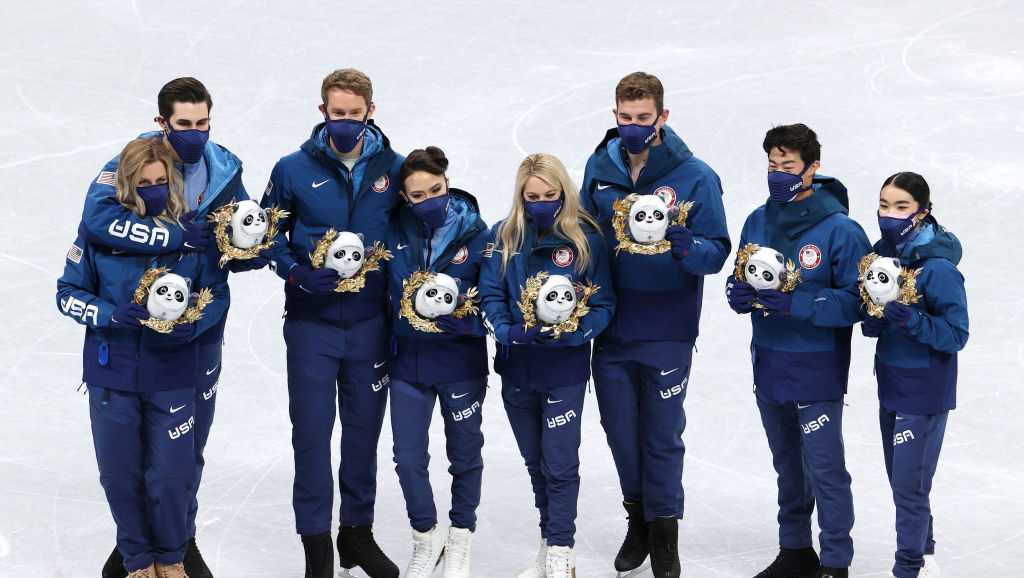 Skaters react to U.S. securing gold medal from 2022 Beijing Olympics
