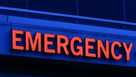 Illuminated hospital sign for ER department