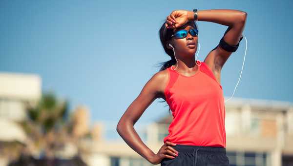 female runner - stock photo