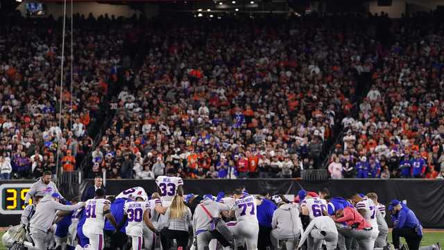 Bills' Hamlin in critical condition after collapse on field, game vs.  Bengals called off indefinitely