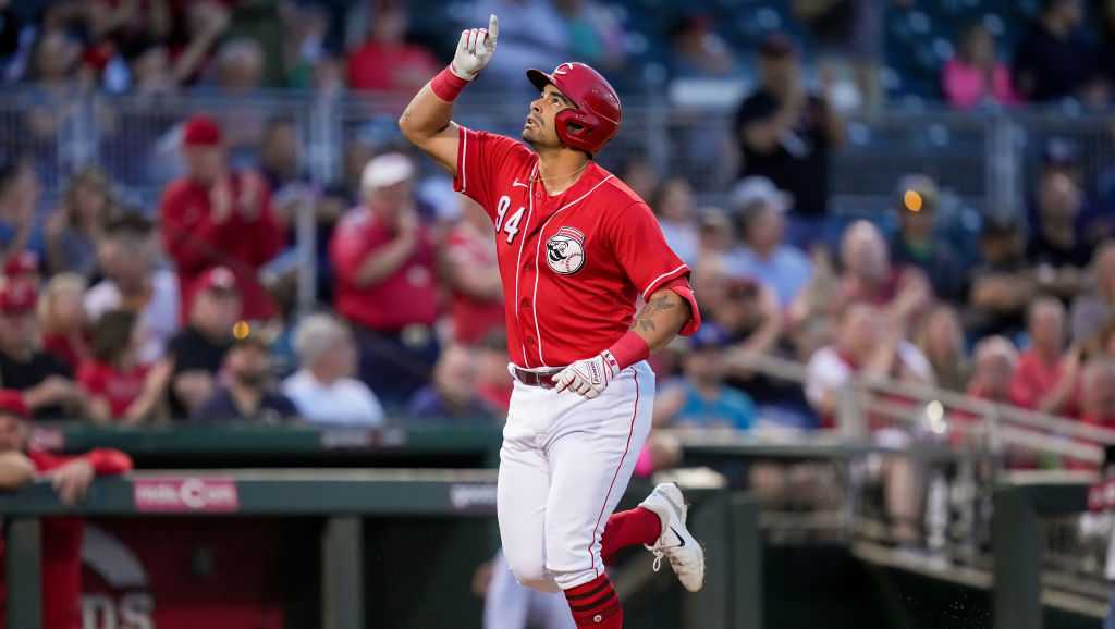 In Photos: Reds find it hard to fit Christian Encarnacion-Strand's long