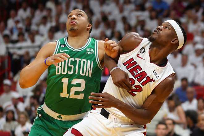 Original NBA Heat Pressed Men's Green Boston Celtics #0 Jaylen