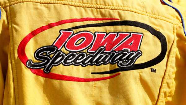 NEWTON, IA - JULY 22: The Iowa Speedway Logo on display on a track worker fire suit during qualifying for the  NTT INDYCAR Series Hy-Vee One Step 250 on July 22, 2023 at the Iowa Speedway in Newton, IA. (Photo by Jeffrey Brown/Icon Sportswire via Getty Images)