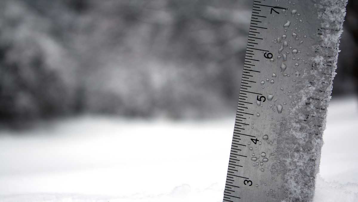 See how much snow your town in Vermont got on Monday evening