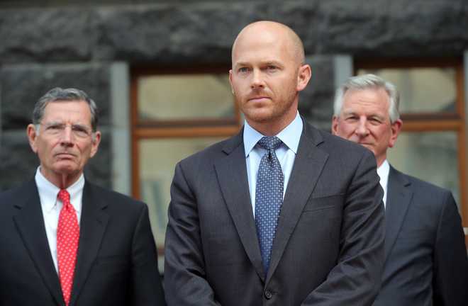 KYIV,&#x20;UKRAINE&#x20;-&#x20;SEPTEMBER&#x20;06,&#x20;2021&#x20;-&#x20;US&#x20;Congressman&#x20;William&#x20;Timmons&#x20;is&#x20;pictured&#x20;during&#x20;the&#x20;briefing&#x20;following&#x20;the&#x20;meeting&#x20;with&#x20;the&#x20;Ukrainian&#x20;President&#x20;Volodymyr&#x20;Zelenskyy,&#x20;Kyiv,&#x20;capital&#x20;of&#x20;Ukraine&#x20;&#x28;Photo&#x20;credit&#x20;should&#x20;read&#x20;Pavlo&#x20;Bahmut&#x2F;&#x20;Ukrinform&#x2F;Future&#x20;Publishing&#x20;via&#x20;Getty&#x20;Images&#x29;