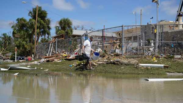 A general view from the site after Hurricane Ian left Florida on Thursday following making landfall as a devastating Category 4 hurricane, on Sept. 29, 2022 in Florida.