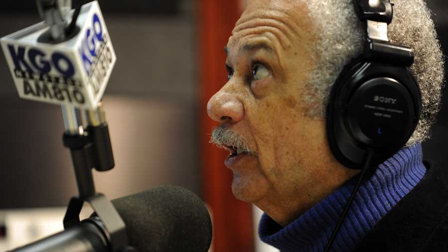 SAN FRANCISCO, CA - JANUARY 14: Ray Taliaferro begins another early morning show of talk radio at KGO studios Friday Jan. 14, 2011 in San Francisco, Calif. Taliaferro&apos;s voice has been gracing the local airwaves for better than four decades. (Photo by Karl Mondon/MediaNews Group/The Mercury News via Getty Images)