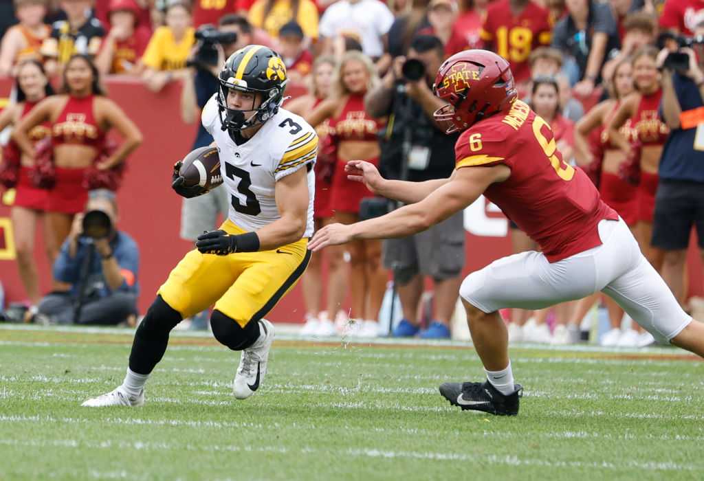 Cy Hawk Football Game Iowa Vs Iowa State Kickoff Time TV Info Gettyimages 1671825315 