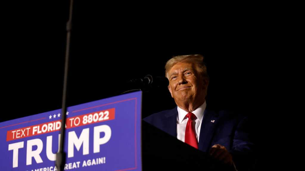 Donald Trump rally at Ted Hendricks Stadium in South Florida