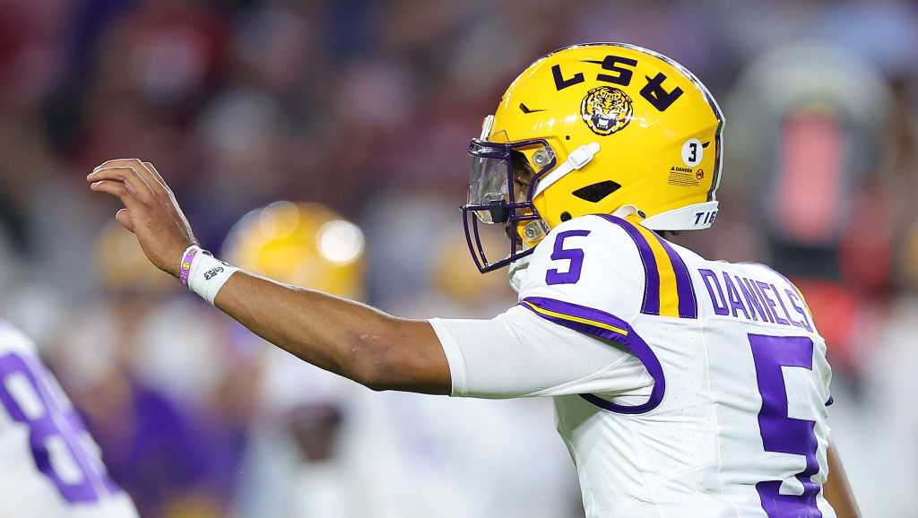 Jayden Daniels, the dazzling quarterback for LSU, is the AP college ...