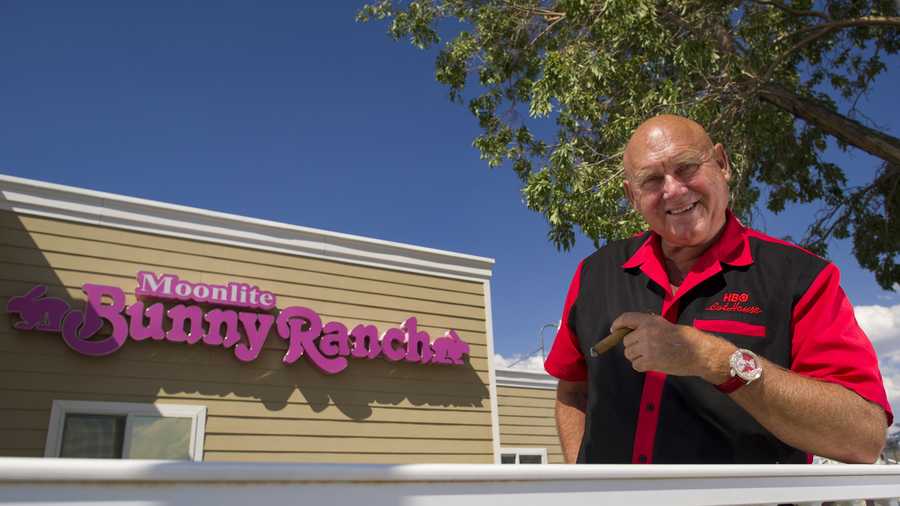 Dennis Hof, owner of the Moonlight Bunny Ranch, stands for a photograph outside the Moonlight Bunny Ranch in Carson City, Nevada, U.S., on Tuesday, Aug. 20, 2013. Growing use of the Internet to arrange liaisons with prostitutes and decreased patronage by truckers squeezed by rising fuel costs are also hurting houses of prostitution that took root during Nevada's mid-1800s silver-mining boom, George Flint, lobbyist for the Nevada Brothel Owners Association and brothel managers say.