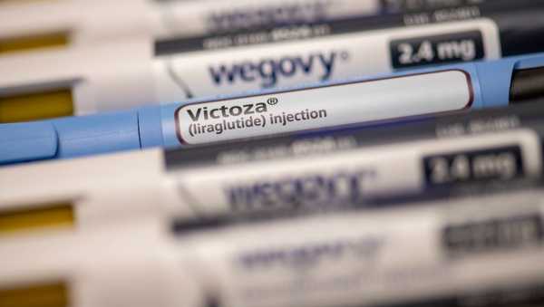 Still life of Victoza and Wegovy. Both are injectable prescription weight loss medicines. (Photo by: Michael Siluk/UCG/Universal Images Group via Getty Images)