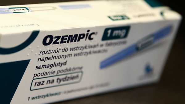 Ozempic manufactured by Novo Nordisk packaging is seen in this illustration photo taken in a pharmacy in Krakow, Poland on December 7, 2023. (Photo by Jakub Porzycki/NurPhoto via Getty Images)