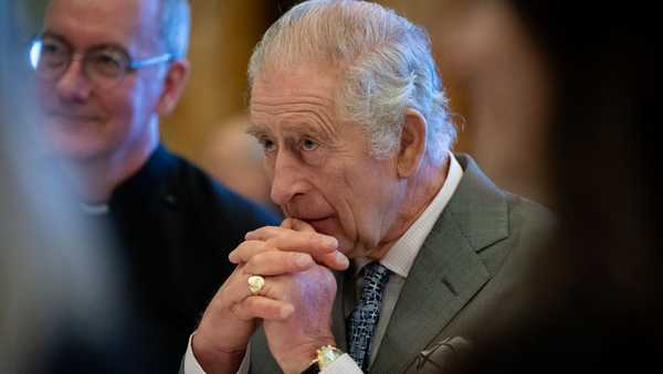 LONDON, ENGLAND - DECEMBER 13: King Charles III hosts a gathering of women led UK Community and Faith Leaders at Buckingham Palace on December 13, 2023 in London, England. The purpose of the meeting is to address the challenges their communities face, and the ways in which greater cohesion and fellowship can be fostered among them. (Photo by Aaron Chown - Pool/Getty Images)